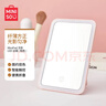 名创优品（MINISO）方形LED台镜学生宿舍专用梳妆镜女随身便携家用桌面led化妆镜粉色 实拍图