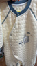 棉芹婴儿连体衣服纯棉秋冬季棉服加厚长袖保暖宝宝三层夹棉新生儿冬装 蓝色小狮子【2件装】（保暖款） 90码(建议12-15个月23-25斤) 实拍图