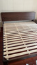 源氏木语实木双人床北美黑胡桃木美式简约卧室家具高铺板床1.8m 实拍图