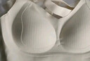 都市丽人软支撑内衣女文胸无痕上托大胸显小无钢圈薄款防下垂胸罩灰兰色XL 实拍图