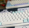 机械革命 耀·K330机械键盘 有线键盘 游戏键盘 104键混彩背光键盘 全键无冲 电脑键盘 蓝白色 青轴 实拍图