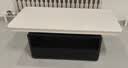 名做小户型茶几客厅轻奢高级感2026新款高端大气沙发岩板茶几桌长方形 黑柜黑抽+白框架+纯白 长100宽50高42 实拍图