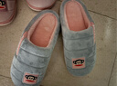 大嘴猴（paul frank）棉拖鞋女士秋冬季室内家居拖鞋毛绒保暖厚底棉鞋女款浅灰260PF607 实拍图