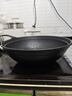 九铸 生铁锅深炒锅老式铁锅家用不粘锅平底炒菜锅燃气灶电磁炉专用锅 长柄-平底炒锅-无盖款 33cm 实拍图