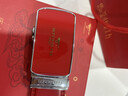 七匹狼（SEPTWOLVES）红腰带男马年本命年礼物男士皮带自动扣真牛皮新郎结婚红色裤带 本命年.大吉大利【马到成功礼盒-宽3.5cm】 实拍图