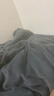 猫人牛奶绒被套单人150x200x230cm单件冬季保暖被单加厚毛绒四件套 深灰 【双面绒加倍保暖】 单被套：200x230cm 实拍图