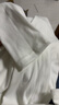 双面螺纹磨绒半高领长袖t恤女士内搭打底衫新款秋冬保暖百搭上衣 白色 L 【建议100-115斤】 实拍图