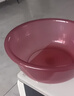 【京东快递】洗脸盆洗脚盆加大加厚耐高温北欧风抗摔透明塑料脸盆 紫红色 中号26*10cm-加厚不怕摔 实拍图