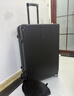SOO行李箱多功能箱包拉杆箱学生大容量旅行密码箱皮箱杯架黑色26英寸 实拍图