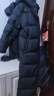 京东京造面包超长款羽绒服运动户外秋冬加厚保暖外套 黑色 L 实拍图
