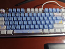 本手《鲸语星愿》主题机械键盘有线电竞游戏键盘鼠标套装台式电脑笔记本打字办公女生发光吃鸡键鼠套装 《鲸语星愿》白蓝【彩光】茶轴 机械键盘104键 实拍图