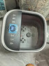 美的（Midea）泡脚桶杀菌洗脚盆加热暖脚电动按摩保暖足浴盆理疗泡小腿可拆洗圣诞礼物生日送男女友ZL2雅致灰 实拍图