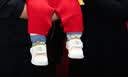 基诺浦婴儿棉鞋摇粒绒保暖学步鞋 冬季男女儿童加绒宝宝鞋子GB2355 象牙白/青苔绿/珊瑚橙 19.5 120mm 适合脚长116-124mm 实拍图