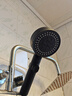 四季沐歌（MICOE）黑色增压淋浴花洒喷头套装 浴室淋浴头花洒手持花洒三件套HS125 实拍图