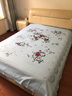 玖希奇全线丝光全棉床单单件纯棉加厚1.8米2m床中式国民老式床单 花开牡丹 蓝色 200*225cm（适合1.5米床） 实拍图