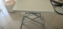 萌博士（MENGBOSHI） 电脑桌折叠桌书桌学习写字桌升降桌可移动多用途床上简易小桌子 简约白三档 实拍图