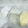 全棉时代儿童袜子7A抗菌婴幼儿宝宝纯棉中筒袜 黄白绿 10-12cm 实拍图