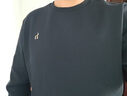 哈吉斯（HAZZYS）男装 秋款休闲衣服男上衣棉弹长袖套头卫衣男ABTZE0CCX32 深藏青色DN XL （180/100A 50） 实拍图