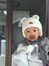 贝娜茜婴儿帽子秋冬季男宝宝女可爱超萌6-12个月毛绒帽加厚保暖护耳冬天 实拍图