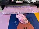 前行者（EWEADN）X7S无线键盘鼠标套装单模2.4G真机械手感低音办公游戏键盘台式电脑笔记本通用外设可充电 粉色白光 实拍图