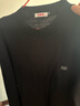 恒源祥100%羊毛衫男士针织衫纯色半高领毛衣15001006 黑色 185/100A  实拍图