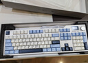 黑爵（AJAZZ）AK35IV3 MAX三模热插拔机械键盘 Gasket结构 PBT键帽TFT彩屏 FR4沉金定位板 RGB 蓝白 牛油果轴  实拍图
