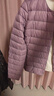 雪中飞羽绒内胆女轻薄羽绒服女短款新款内搭外穿修身 烟雾紫 M (160) 实拍图