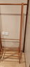 家逸衣架落地衣帽架实木挂衣架卧室可折叠置物架简约晾衣服架子 80cm 实拍图