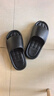 HIPANDA拖鞋男士EVA厚底踩屎感室内居家用防滑耐穿外穿凉拖女 黑色 40-41 实拍图