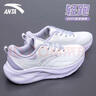 安踏逸尘运动鞋女鞋秋冬新款透气轻便休闲跑步鞋女减震软底小白鞋子女 【热卖推荐轻质畅跑女鞋】白/迷雾紫 39 (245mm) 实拍图