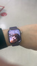 Apple/苹果 Watch S11 智能手表GPS款42毫米银色铝金属表壳雾紫色运动型表带S/M MEUT4CH/B 实拍图