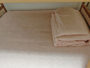 梦洁家纺 100%全棉印花四件套床单套件床上用品柔软亲肤双人1.5米床被套200x230cm 绵绵糖(粉) 实拍图