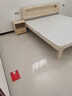 天桐居【现货闪发】床纯实木床现代简约卧室双人床大床经济单人床出租房 实木床+5cm环保椰棕床垫+床头柜*1 1.8米*2米 实拍图