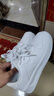 乔丹女鞋板鞋皮面小白鞋厚底增高革面休闲鞋女款运动鞋 实拍图