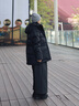 波司登（BOSIDENG）冬季羽绒90绒鹅绒极寒羽绒服女士加厚连帽商场同款时尚百搭外套 冰穹提花黑|9CW3 S 160/84A 体重约100-110斤 实拍图