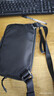马可·莱登斜挎包男士便携小包通勤旅行单肩包可拆卸小巧收纳包MR262 典雅黑 实拍图