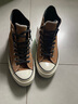 匡威（Converse）官方 1970S男女高帮复古翻毛皮运动鞋棕色169337C 169337C/褐色 42.5 实拍图