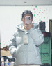 波司登（BOSIDENG）冬季羽绒服商场热卖同款女短款时尚休闲连帽合身加厚外套 天蓝爱心印花9W38 XS 155/80A 体重约100斤以内 实拍图