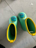 牧童儿童雨鞋3-7岁男女童雨靴卡通轻便幼儿园宝宝水鞋 绿色小恐龙 170 实拍图