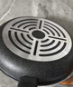 Kitchenart 【韩国进口】麦饭石不粘锅 石锅炒锅 无油烟电磁炉通用炒菜锅具 电磁炉明火两用炒锅+防溢盖 32cm 实拍图