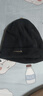 时尚风格袋鼠帽子男冬季毛线帽男士加绒加厚保暖户外骑车防寒防风滑雪针织帽女 黑色帽子 加绒加厚 实拍图