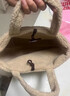 贞喜气包包女2025新款毛绒仿羊羔毛菜篮子手提包双面背手拎水桶包 卡其色 晒单实拍图