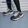 斯凯奇奥利奥|秋季黑白老爹鞋复古熊猫鞋透气厚底增高运动鞋 实拍图