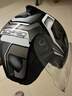 LS2新款摩托车头盔四分三盔电动助力车四季大尾翼大码男女半盔OF608 黑灰银幻影 L(建议55-56CM) 实拍图