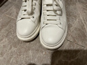 百丽撞色小白鞋男秋季牛皮舒适厚底休闲板鞋A1160CM3 静谧白  41 实拍图