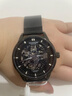 冠琴（GUANQIN）手表男士机械表雕花系列全自动镂空夜光防水商务瑞士品质国潮腕表 网带全黑黑面【明星推荐】 实拍图
