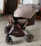 奔昂 婴儿推车可坐可躺轻便避震宝宝折叠婴儿车双向BB童车手推车 升级卡其+一键单手收+可坐躺+可双向推行+四轮高配 实拍图