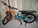凤凰山地自行车男女变速山地车碟刹青少年儿童自行车学生单车 星际 橙蓝【铝架】7速+后座车灯+辐条 20寸【适合125-160cm】 实拍图