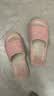 洁丽雅【2双装】亚麻拖鞋女夏季室内家居防滑静音情侣春秋凉拖男四季 粉色+蓝色 38-39 女+40-41男 实拍图