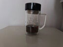 富光双层玻璃杯商务泡茶杯子 大容量男女耐热办公水杯带把黑色320ml 实拍图